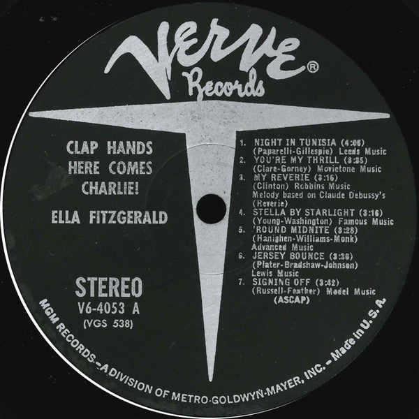 Ella Fitzgerald : Clap Hands, Here Comes Charlie! (LP, Album)
