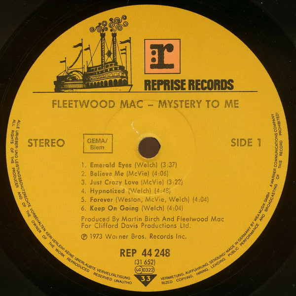 Fleetwood Mac : Mystery To Me (LP, Album, RE, Gat)