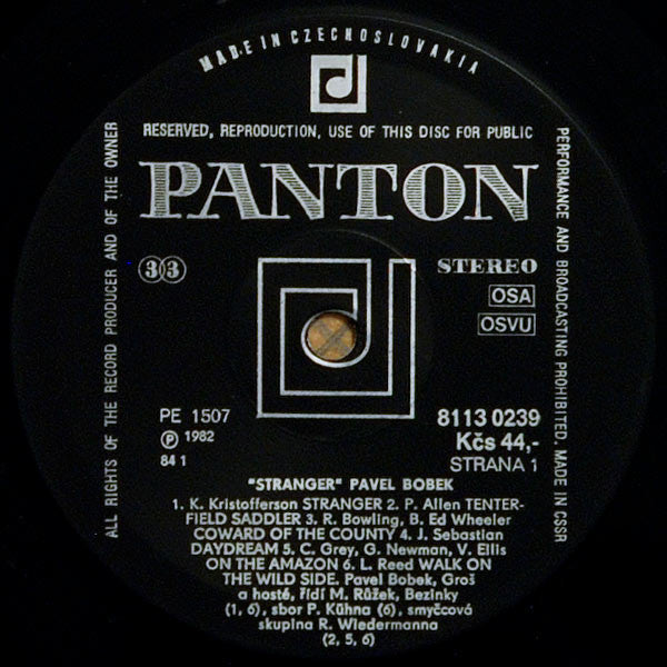 Pavel Bobek : The Stranger (LP, Bla)