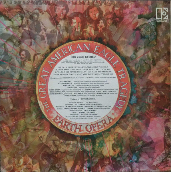 Earth Opera : The Great American Eagle Tragedy (LP, Album)