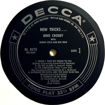 Bing Crosby With The Buddy Cole Trio : New Tricks . . . (LP, Album, Mono)