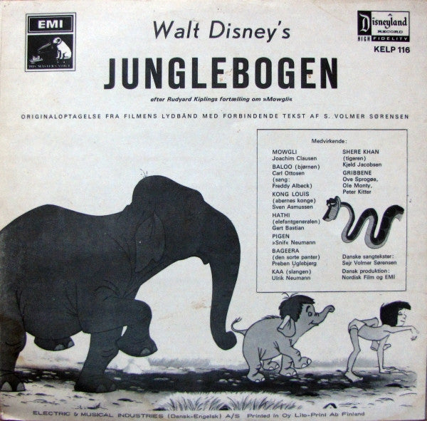 Various : Walt Disney's Junglebogen (LP)