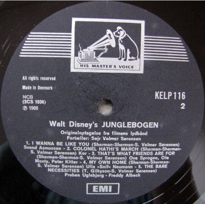 Various : Walt Disney's Junglebogen (LP)