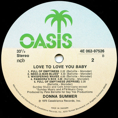 Donna Summer : Love To Love You Baby (LP, Album)