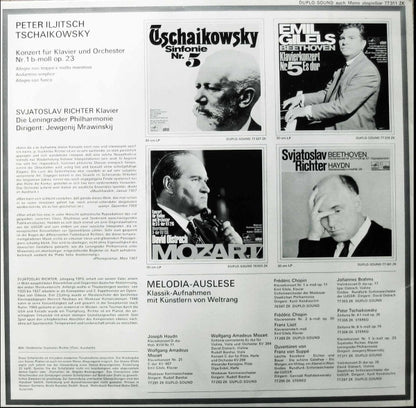 Pyotr Ilyich Tchaikovsky, Sviatoslav Richter, Leningrad Philharmonic Orchestra, Evgeny Mravinsky : Klavierkonzert Nr. 1 B-Moll  (LP, RE)