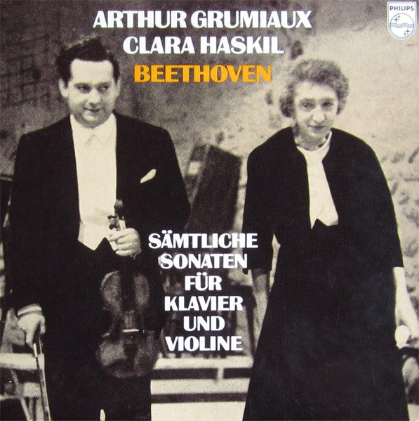 Arthur Grumiaux, Clara Haskil, Ludwig van Beethoven : Sämtliche Sonaten Für Klavier Und Violine = Complete Sonatas For Piano And Violin (4xLP, RE + Box)