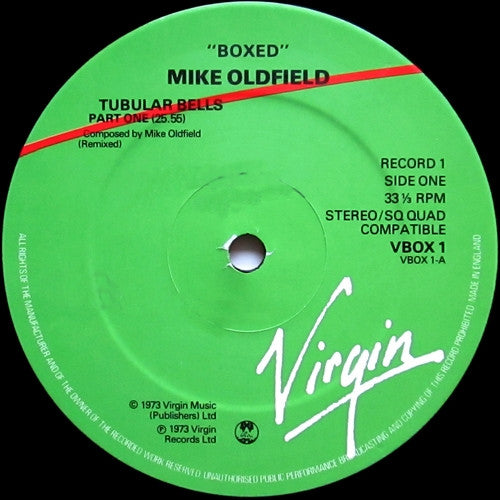 Mike Oldfield : Boxed (4xLP, Album, Comp, Quad + Box)