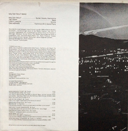 Walter Trout Band : Life In The Jungle (LP, Album)