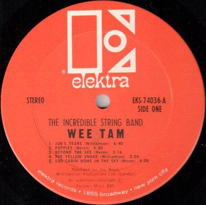 The Incredible String Band : Wee Tam (LP, Album, RP, Ter)