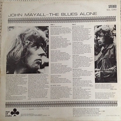 John Mayall : The Blues Alone (LP, Album)