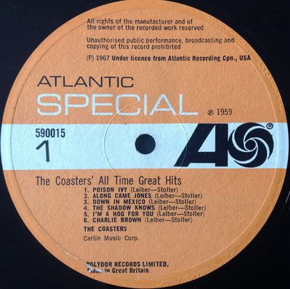 The Coasters : Great All Time Hits (LP, Comp)