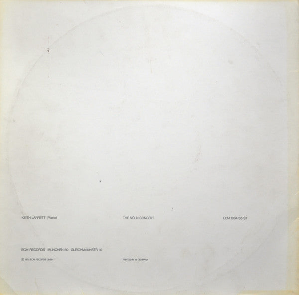 Keith Jarrett : The Köln Concert (2xLP, Album, RE, Unl)