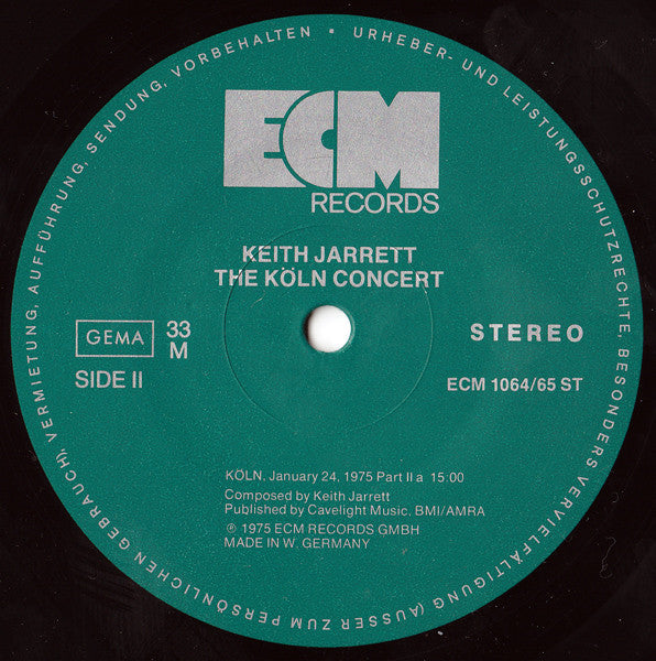 Keith Jarrett : The Köln Concert (2xLP, Album, RE, Unl)