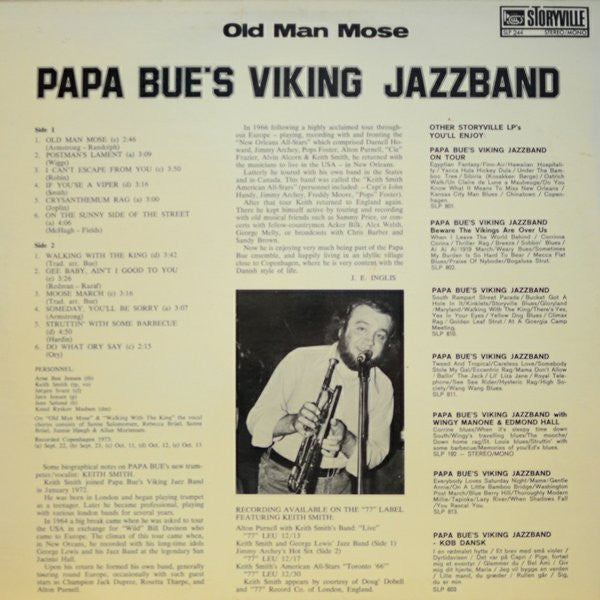 Papa Bue's Viking Jazz Band : Old Man Mose (LP, Album)