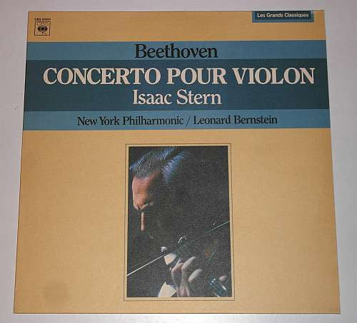 Ludwig van Beethoven, Isaac Stern, New York Philharmonic, Leonard Bernstein : Concerto Pour Violon (LP, RE)