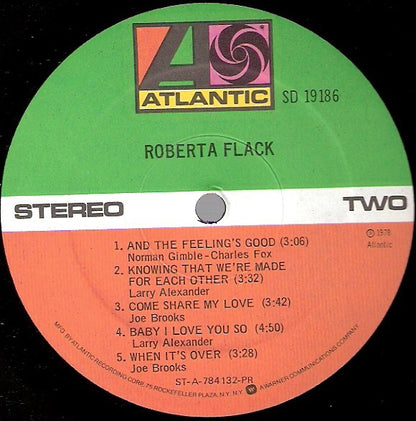 Roberta Flack : Roberta Flack (LP, Album, PR )