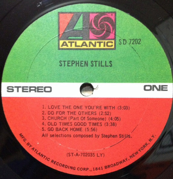 Stephen Stills : Stephen Stills (LP, Album, LY )