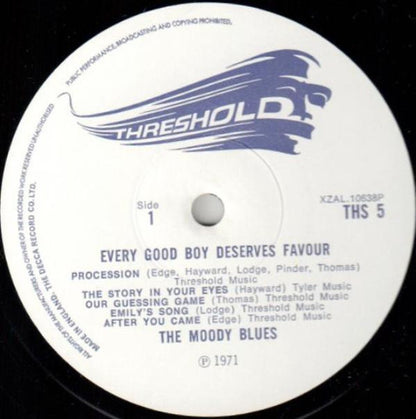 The Moody Blues : Every Good Boy Deserves Favour (LP, Album)