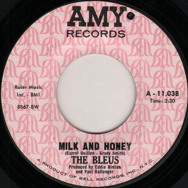 The Bleus : Milk And Honey (7", Styrene)