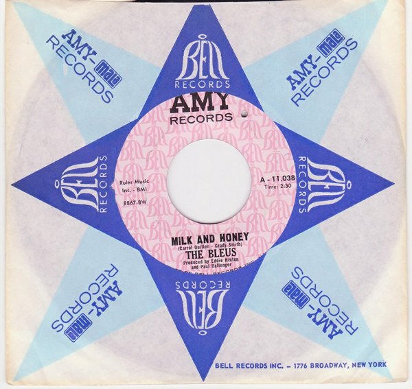 The Bleus : Milk And Honey (7", Styrene)