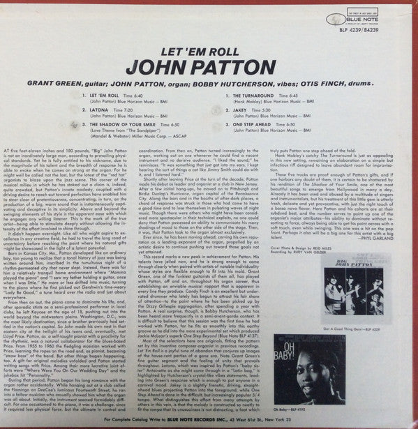 John Patton : Let 'Em Roll (LP, Album)