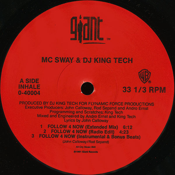 Sway & King Tech : Follow 4 Now / Time 4 Peace (12", Maxi)