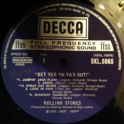 The Rolling Stones : Get Yer Ya-Ya's Out! - The Rolling Stones In Concert (LP, Album)