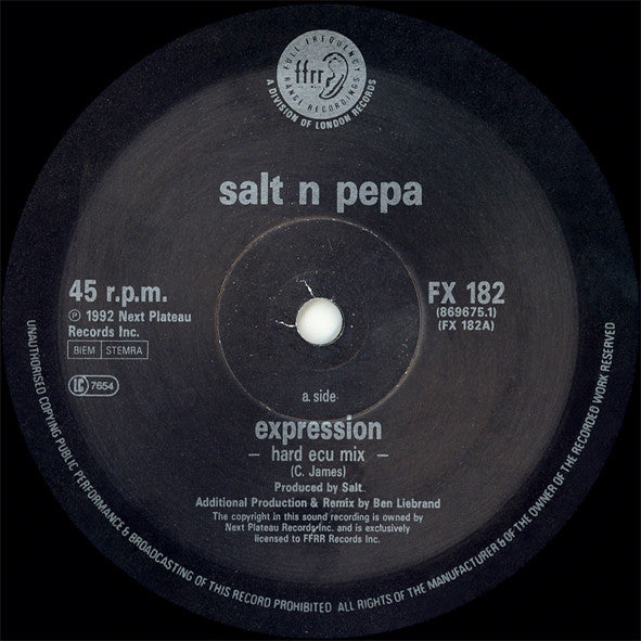 Salt 'N' Pepa : Expression (12")