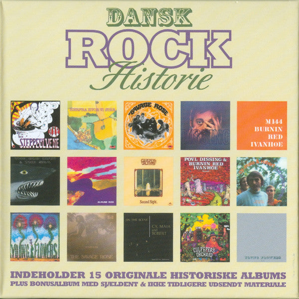 Various : Dansk Rock Historie 1965 - 1978 (5xCD, Album, RE + 3xCD, Comp + 2xCD, Comp, RE + CD)