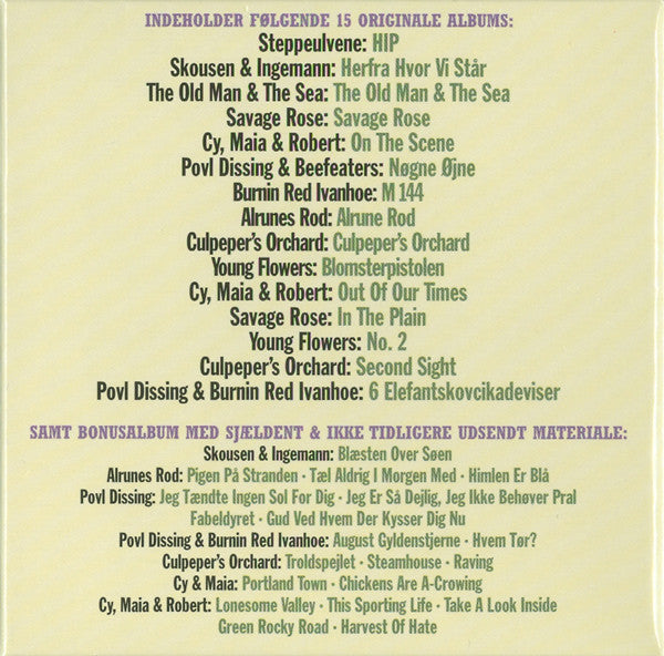 Various : Dansk Rock Historie 1965 - 1978 (5xCD, Album, RE + 3xCD, Comp + 2xCD, Comp, RE + CD)