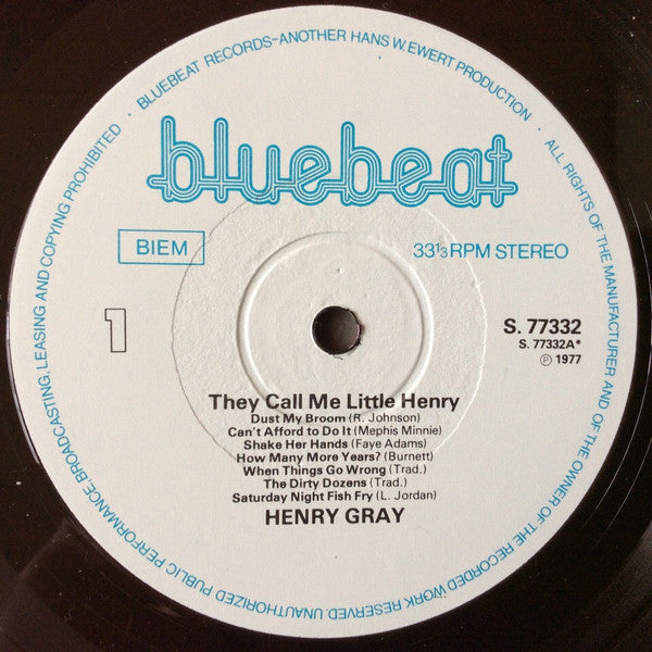 Henry Gray : They Call Me Little Henry (LP, Album)