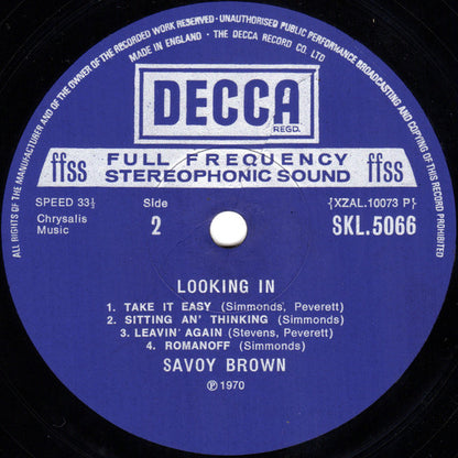 Savoy Brown : Looking In (LP, Album, Gat)