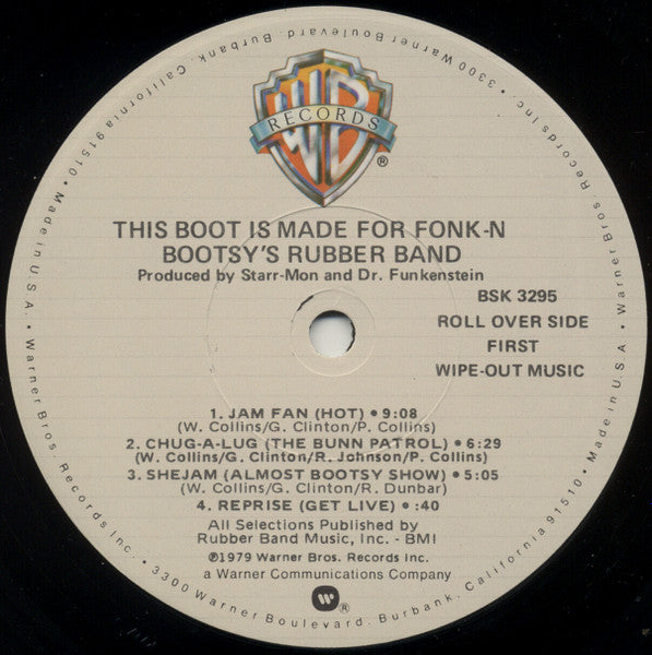 Bootsy's Rubber Band : This Boot Is Made For Fonk-n (LP, Album, Los)