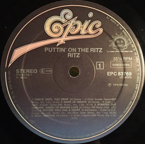 Ritz : Puttin' On The Ritz (LP, Album)