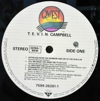 Tevin Campbell : T.E.V.I.N. (LP, Album)