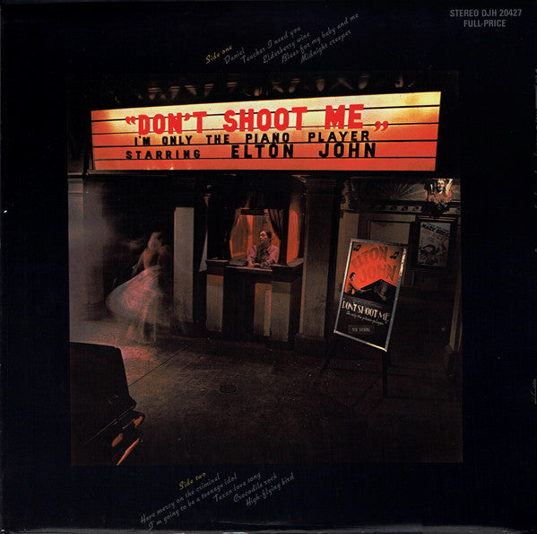 Elton John : Don't Shoot Me I'm Only The Piano Player (LP, Album, RE, Gat)