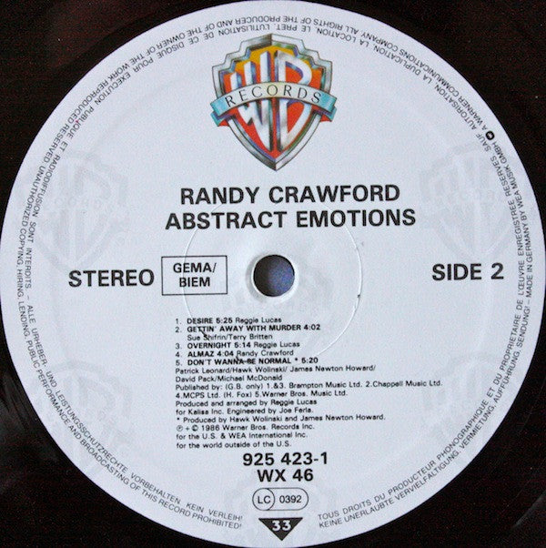 Randy Crawford : Abstract Emotions (LP, Album)