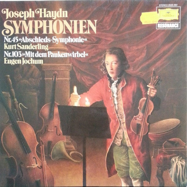 Kurt Sanderling, Eugen Jochum, Joseph Haydn : Symphonien Nr. 45 "Abschieds-Symphonie", Nr. 103 "Mit Dem Paukenwirbel" (LP, Comp, RE)