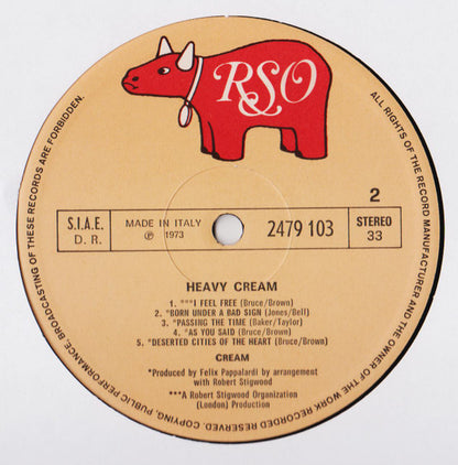 Cream (2) : Heavy Cream (2xLP, Comp)