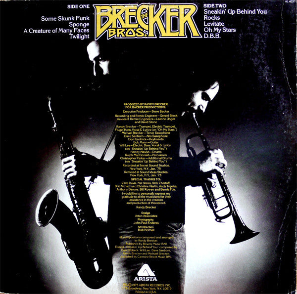 The Brecker Brothers : The Brecker Bros. (LP, Album)