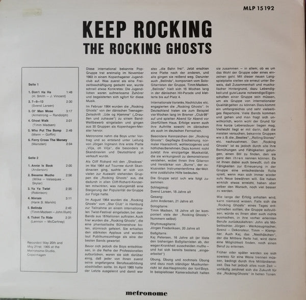 Rocking Ghosts : Keep Rocking (LP, Album)