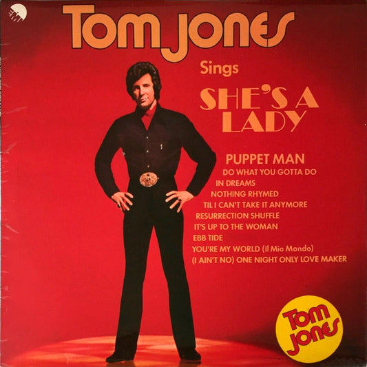 Tom Jones : Tom Jones Sings She's A Lady (LP, Album, RE)