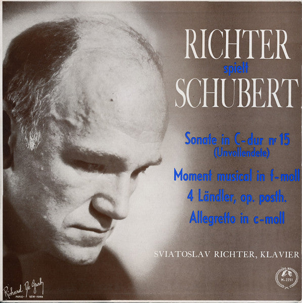 Sviatoslav Richter : Richter Spielt Schubert (LP)