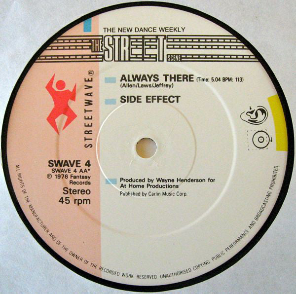 Side Effect : Keep That Same Old Feeling / Always There (12", Ltd)