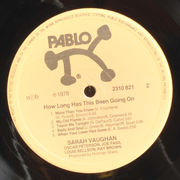 Sarah Vaughan : How Long Has This Been Going On? (LP, Album)