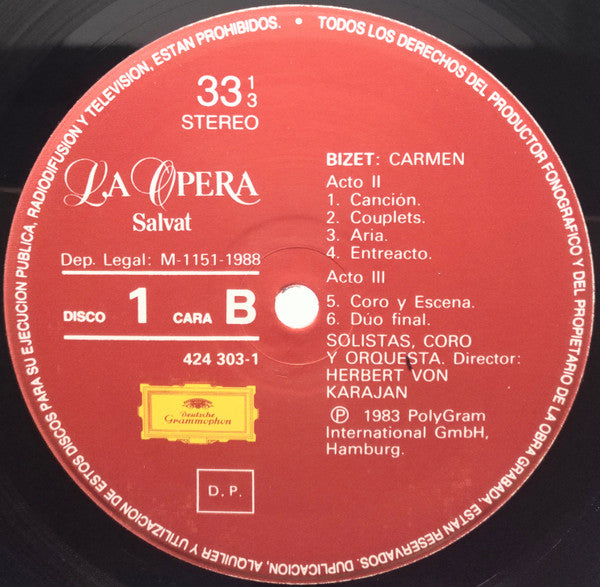 Georges Bizet : Carmen (LP)