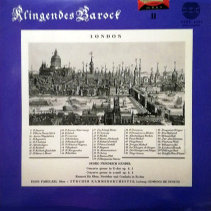 Edmond De Stoutz, Zürcher Kammerorchester, Egon Parolari, Georg Friedrich Händel : Klingendes Barock 11 - London (2) (LP)