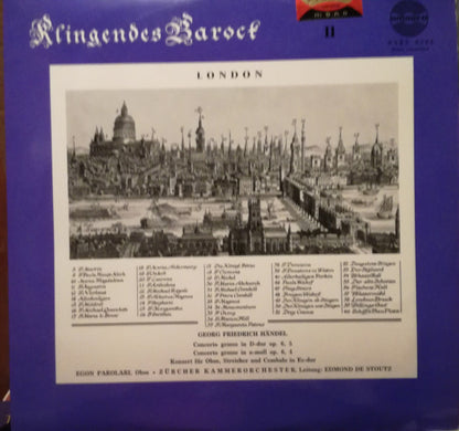 Edmond De Stoutz, Zürcher Kammerorchester, Egon Parolari, Georg Friedrich Händel : Klingendes Barock 11 - London (2) (LP)