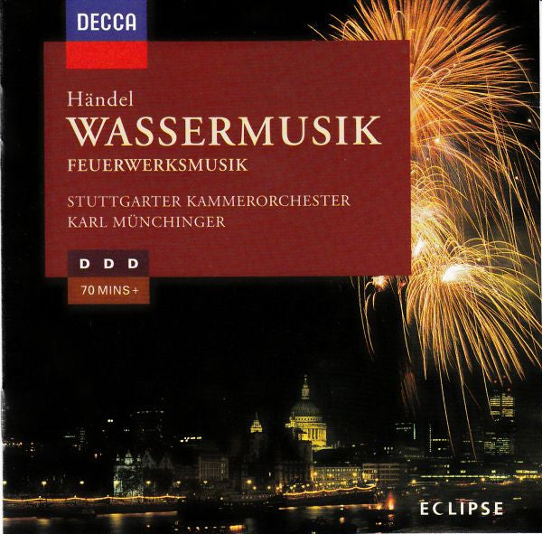 Georg Friedrich Händel : Stuttgarter Kammerorchester / Karl Münchinger : Wassermusik · Feuerwerksmusik (CD)