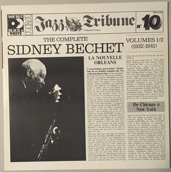 Sidney Bechet : The Complete Sidney Bechet Vol 1/2 (1932-1941) (2xLP, Comp)